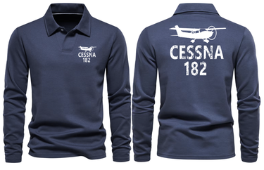 CESSNA 182 LONG SLEEVE POLO